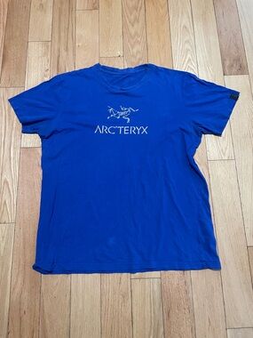 Arc'teryx Men's Royal Blue Logo Crew Tee